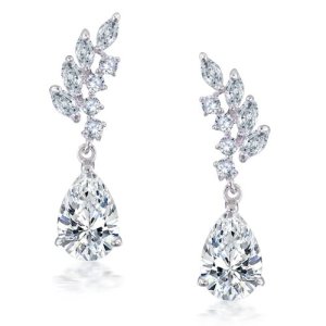 Bling-Jewelry-Pippa-Middleton-CZ-Marquise-Leaves-Teardrop-Earrings